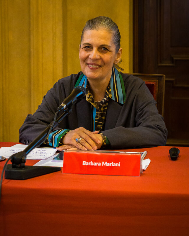 Barbara Mariani al tavolo dei relatori