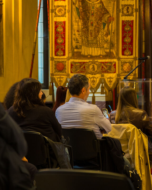 La Sala Alessi di Palazzo Marino e il pubblico in sala
